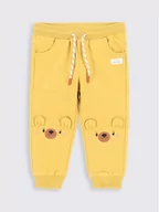 Spodnie i spodenki dla dziewczynek - Coccodrillo Spodnie dresowe ZC2120101TRN Żółty Regular Fit - miniaturka - grafika 1