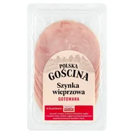 Kiełbasa i wędliny - Polska gościna Szynka wieprzowa gotowana w plastrach 100 g - miniaturka - grafika 1
