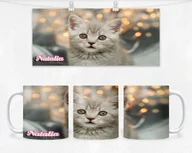 Kubki - KUBEK Z NADRUKIEM- PREZENT KOTY KOTKI +IMIĘ - miniaturka - grafika 1