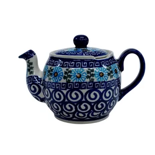 Ceramiczna czajnik kula Ceramika Bolesławiec - Czajniki na gaz - miniaturka - grafika 1