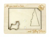 Ramki na zdjęcia - Silky terrier ramka na zdjęcie z psem grawer - miniaturka - grafika 1