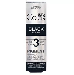 Joanna Ultra Color Pigment tonujący Czarny 100ml - Farby do włosów i szampony koloryzujące - miniaturka - grafika 1