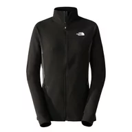 Bluzy damskie - Damska bluza polarowa The North Face AO Full Zip Midlayer black/asphalt grey - L - miniaturka - grafika 1