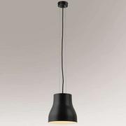Lampy sufitowe - Shilo Industrialna LAMPA wisząca NIGATA 7836 metalowa OPRAWA okrągły ZWIS loft czarny - miniaturka - grafika 1