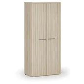 Szafy biurowe - Szafa ubraniowa z wysuwem PRIMO WOOD, 1781 x 800 x 420 mm, dąb naturalny - miniaturka - grafika 1