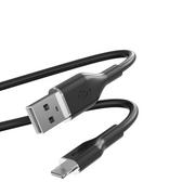 Kable USB - PURO ICON Soft Cable – Kabel USB-A do Lightning MFi 1.5 m (Black) - miniaturka - grafika 1