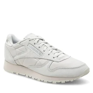 Sneakersy Reebok Classic Leather 100034445 Szary - Sneakersy damskie - miniaturka - grafika 1