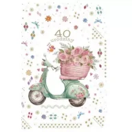 Kartki okolicznościowe i zaproszenia - Kartka okolicznościowa Urodziny 40 - miniaturka - grafika 1