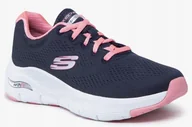 Buty sportowe damskie - Skechers Buty Damskie Sportowe Arch Fit Wave Granatowe 38 Eu - miniaturka - grafika 1