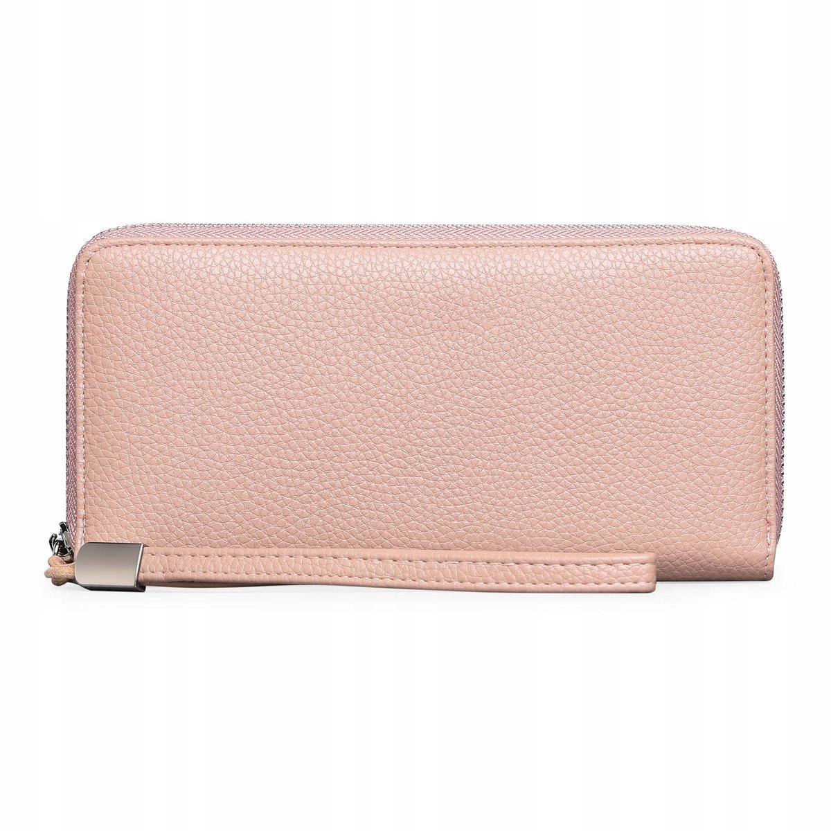 GOIACII Portfel Damski Skórzany RFID Duży Z Kieszenią Na Telefon Czerwony