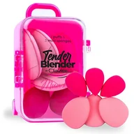 Gąbeczki do makijażu - Zestaw mini gąbek do makijażu MUA KIT w walizeczce, Tender Blender, Clavier, Make up, 6szt, różowy - miniaturka - grafika 1