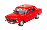 Samochody i pojazdy dla dzieci - WELLY FIAT 125p TAXI CZERWONY 1:43 44023 - miniaturka - grafika 1