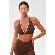 Bielizna sportowa damska - Stanik sportowy fitness Rough Radical Mocha Active Sports Bra - miniaturka - grafika 1