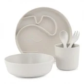 Zestawy naczyń dla dzieci - Lille Vilde, Zestaw prezentowy, Bamboo Giftbox, Whale, 5 szt. - miniaturka - grafika 1