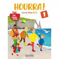 Książki do nauki języka francuskiego - Hourra 1 podręcznik + kod (podręcznik online) /PACK/ - miniaturka - grafika 1