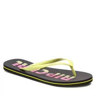 Rip Curl Japonki Wave Shapers Logo 142WOT Black 90 - Klapki i japonki damskie - miniaturka - grafika 1