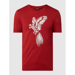 Koszulki męskie - T-shirt z gumowym nadrukiem - Antony Morato - grafika 1