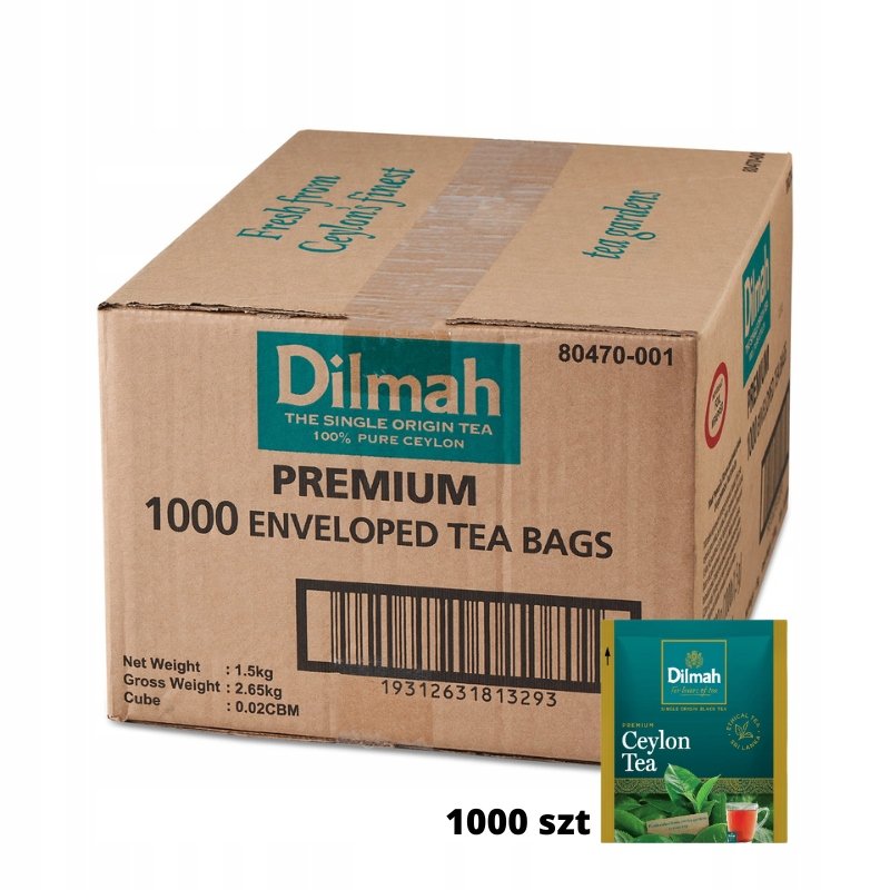Dilmah Herbata Koperta Czarna Premium 1,5 g x 1000 kopert