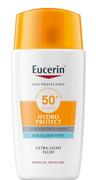 Kremy do twarzy - Eucerin Hydro Protect SPF50+ Ultralekki nawilżający fluid ochronny 50ml - miniaturka - grafika 1