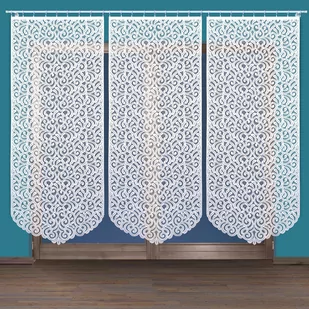 Markizeta Panel biały żakardowy konfekcjonowany ANIKA 230x90cm ANIKA0/000/001/230090/1 ANIKA0/000/001/230090/1 - Firany - miniaturka - grafika 1