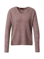 Swetry damskie - ONLY Damski sweter ONLCAMILLA dekolt w serek L/S KNT NOOS, różowo-brązowy/szczegóły: melanż, XXXL - miniaturka - grafika 1