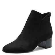 Botki damskie - Tamaris Damskie sztyblety Boot Heel 1-25354-43, Black Comb, 36 EU, czarny Comb, 36 EU - miniaturka - grafika 1