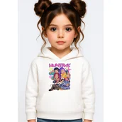 Bluzy dla dziewczynek - BLUZA DZIECIĘCA KPOP DEMON HUNTERS HUNTRIX 134-140 Z KAPTUREM BAWEŁNIANA - miniaturka - grafika 1