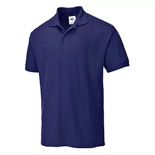 Koszulki męskie - Portwest portwest b210bkr4 X L "Neapel" koszulka polo, czarny, niebieski - grafika 1