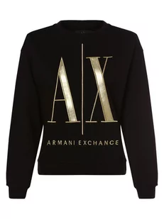 Armani Exchange - Damska bluza nierozpinana, czarny - Bluzy damskie - miniaturka - grafika 1