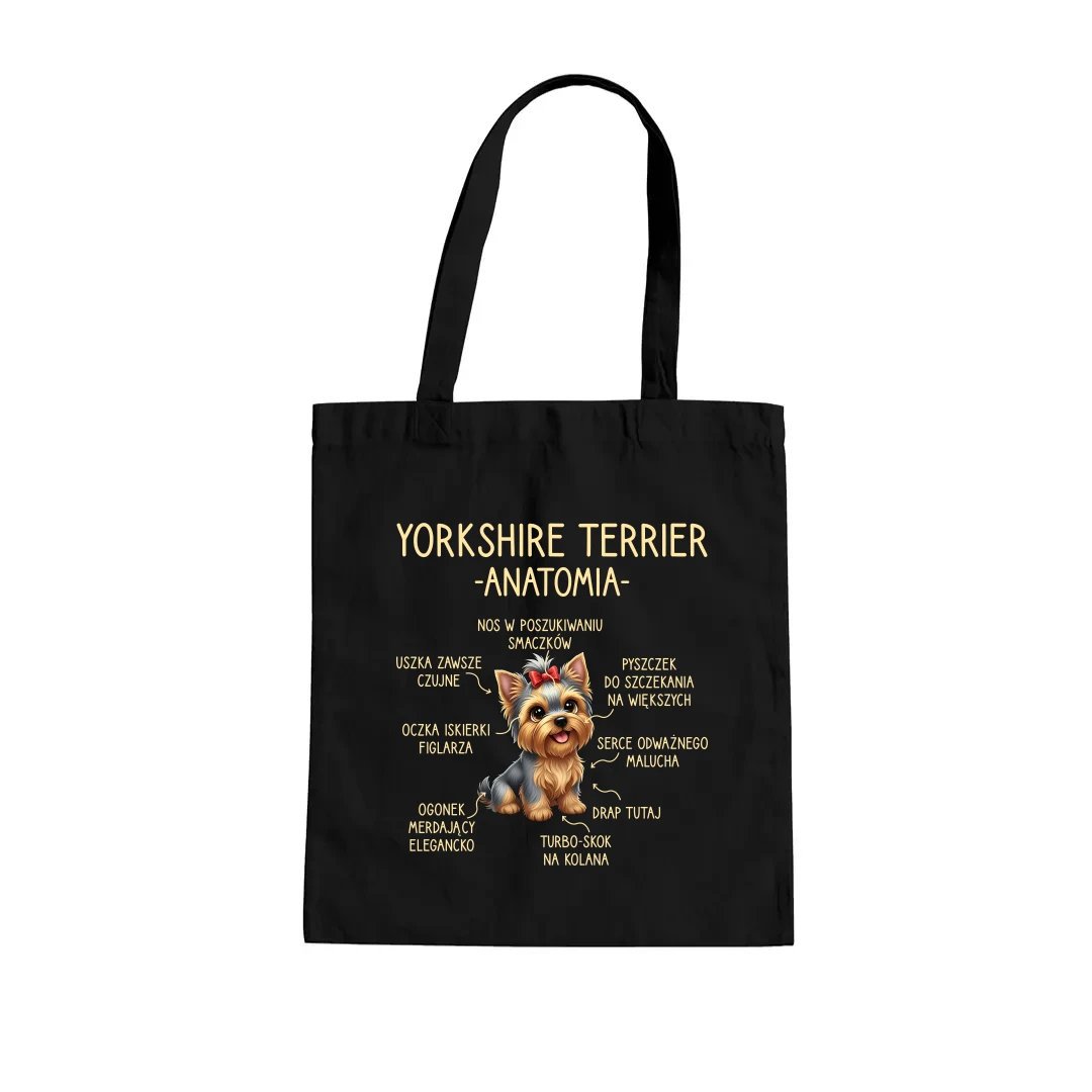 yorkshire terrier - anatomia - torba na prezent