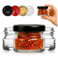 Pojemniki kuchenne - 10 szt Słoiki małe szklane na MIÓD PRZETWORY DŻEM SOK mini słoiczki 30 ml - miniaturka - grafika 1