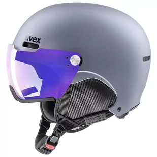 Kask narciarski Uvex hlmt 500 visor variomatic szary - Kaski narciarskie - miniaturka - grafika 1