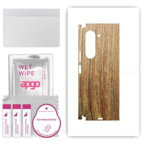 folia naklejka skórka strukturalna na TYŁ+BOKI do Samsung W24 - Drewno Sosna Antyczna - apgo SKINS