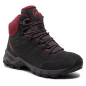 Buty trekkingowe damskie - Trekkingi Mammut - Nova IV Mid Gtx GORE-TEX 3030-04730-00670-1050 Black/Blood Red - miniaturka - grafika 1