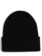 Czapki męskie - Colorful Standard - Czapka męska z wełny merino, czarny - miniaturka - grafika 1