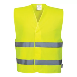 Portwest portwest unisex Hi-VIS Safety kamizelka z 2 wstążek -  L/XL żółty - Odzież robocza - miniaturka - grafika 1