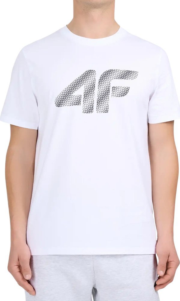 4f Koszulka męska 4F M3342 biała 4FWMM00TTSHM3342 10S M