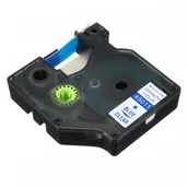 Papier do drukarek - Taśma zamiennik Dymo 45011, S0720510, 12mm x 7m niebieski druk / przezroczysty podkład - miniaturka - grafika 1