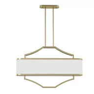 Lampy sufitowe - Gerdo Ovale Old Gold lampa wisząca 4-punktowa złoto satynowe OR84856 - miniaturka - grafika 1