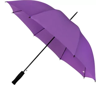Automatyczna lekka parasolka damska fioletowa z czarnym stelażem - Parasole - miniaturka - grafika 1