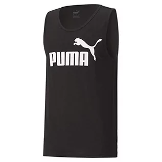Koszulki sportowe męskie - Puma Mężczyźni Ess Tank Bezrękawnik, Puma Black-Cat, S - grafika 1