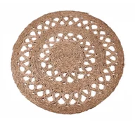 Dywany - OKRĄGŁA MATA PODŁOGOWA Z TRAWY MORSKIEJ 120x120 cm - miniaturka - grafika 1