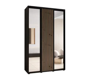 Szafa przesuwna Garderoba SAPPORO 2 160 gł. 60 czarny/czarny - Szafy Szafa przesuwna Garderoba SAPPORO 2 160 gł. 60 czarny/czarny - Szafy - miniaturka - grafika 1