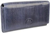 Portfele - Portfel Damski Skórzany El Forest (PL) Klamra Wewnątrz Skóra Bydlęca 919 38 RFID GRANATOWY 16,5 x 9 x 3 [cm] - miniaturka - grafika 1