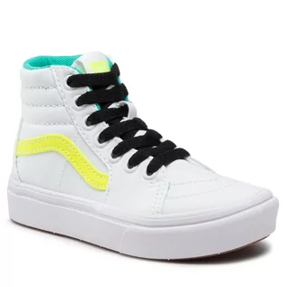 Buty dla chłopców - Sneakersy VANS - Comfycush Sk8-Hi VN0A4U1RABV1 (Fluro) Safety Yellow/Tru - grafika 1