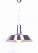 Lampy sufitowe - Lumina Deco Industrialna LAMPA wisząca SAGGI LDP 7808 SL) Deco metalowa OPRAWA zwis srebrny - miniaturka - grafika 1