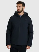 Kurtki męskie - 4F Kurtka narciarska membrana 5000 męska - czarna 3XL - miniaturka - grafika 1