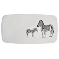 Dywaniki łazienkowe - Mata łazienkowa Zebra, 38x72 cm, biało-czarna Lumarko! - miniaturka - grafika 1