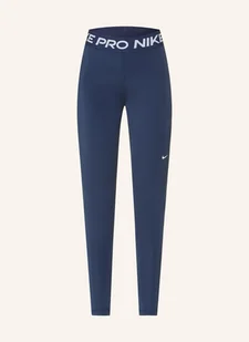 Nike Legginsy Nike Pro Z Siateczką blau - Legginsy - miniaturka - grafika 1