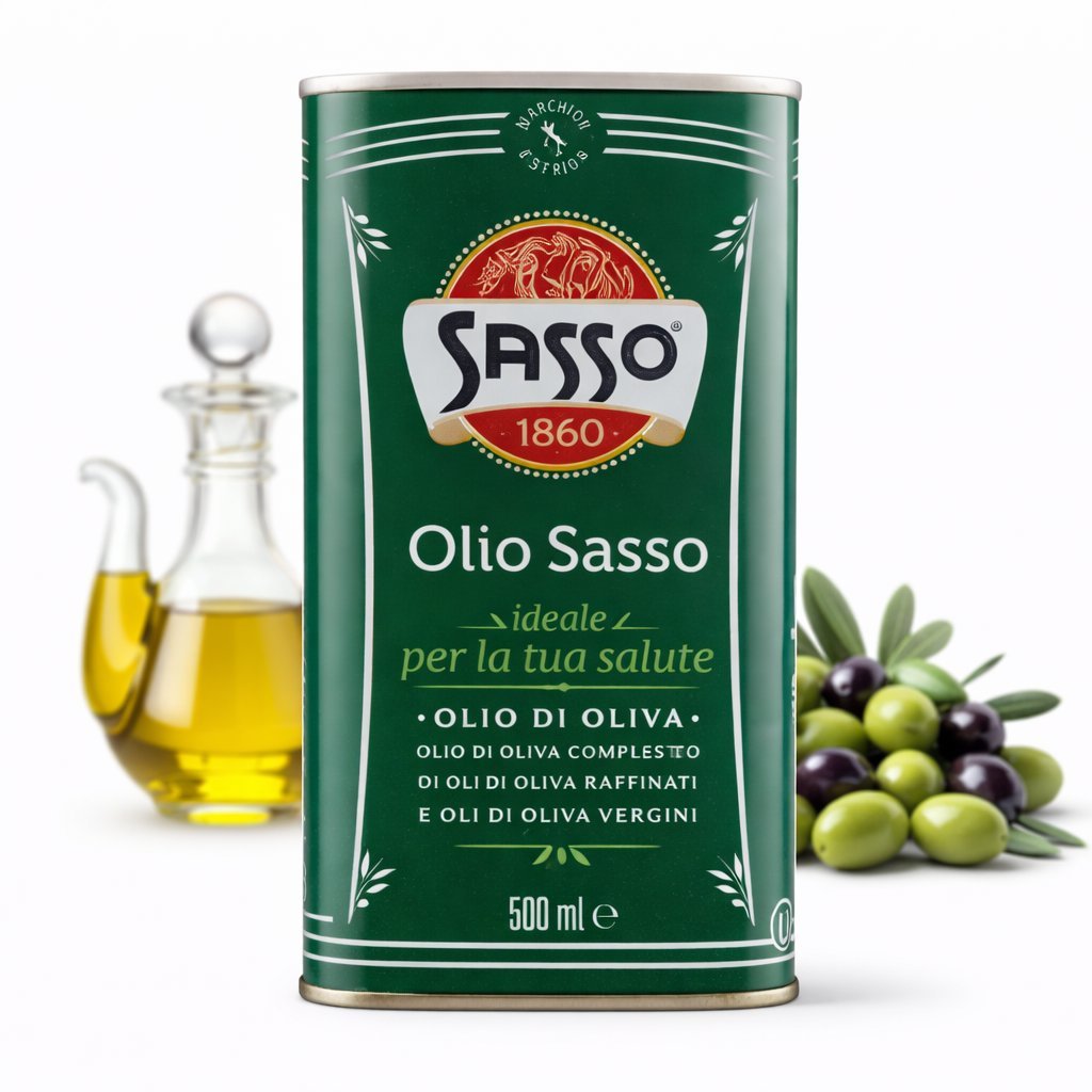 Sasso Oliwa z oliwek 500 ml - klasyczna włoska oliwa